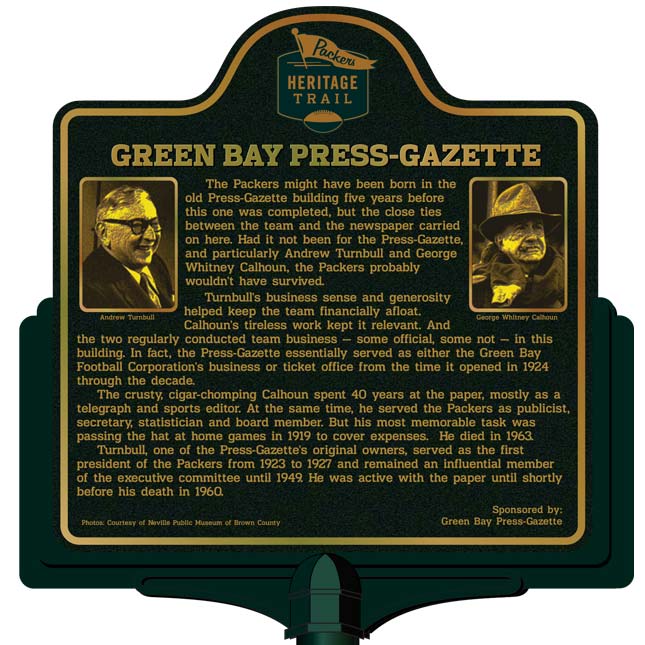 Heritage Trail Plaques | Green Bay Packers Hall of Fame & Stadium Tours