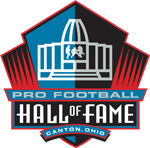 Logo for the Pro Football Hall of Fame. 