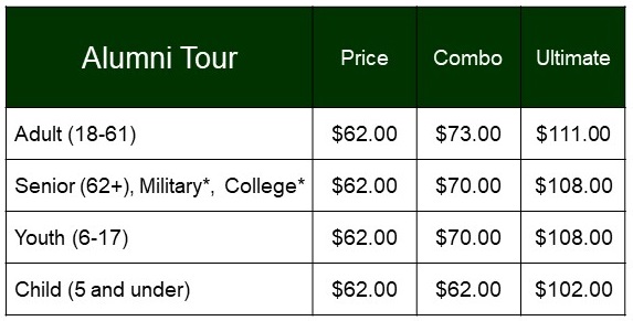 FY 22 Pricing Chart_Alumni FY 22 Pricing Chart_Alumni